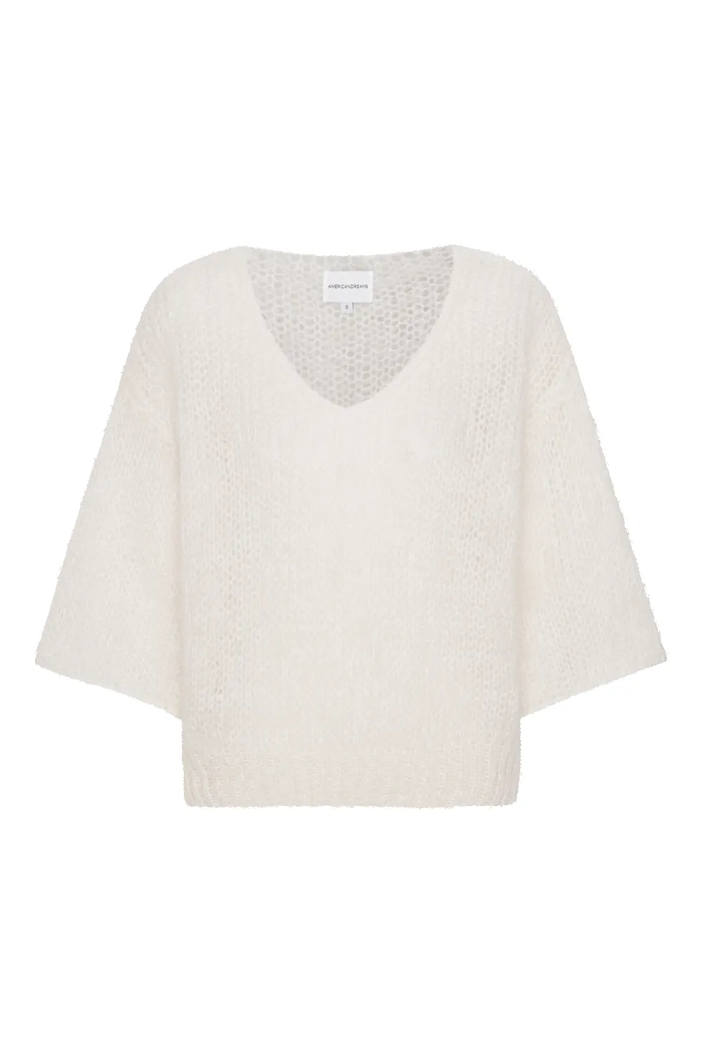 Miranda Shortsleeve Pullover White sold by Americandreams