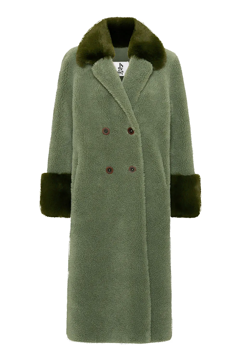 Fiona Long Wool Coat Green sold by Americandreams