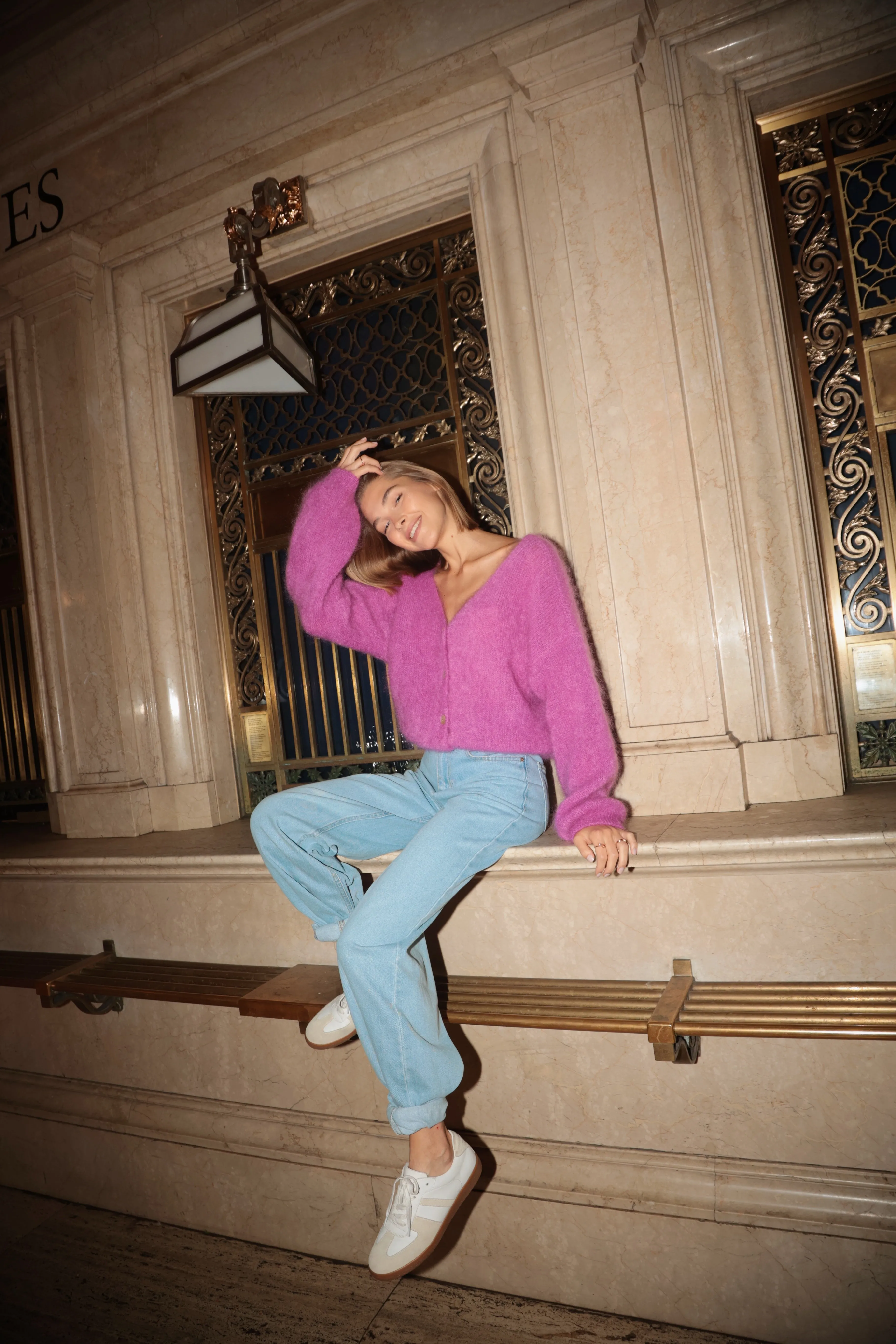 Cornelia LS Cardigan Pearly Purple sold by Americandreams product image thumbnail 4