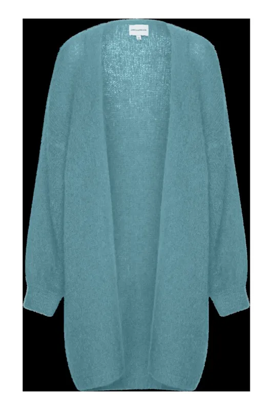 Lee Midi Cardigan Turquoise sold by Americandreams