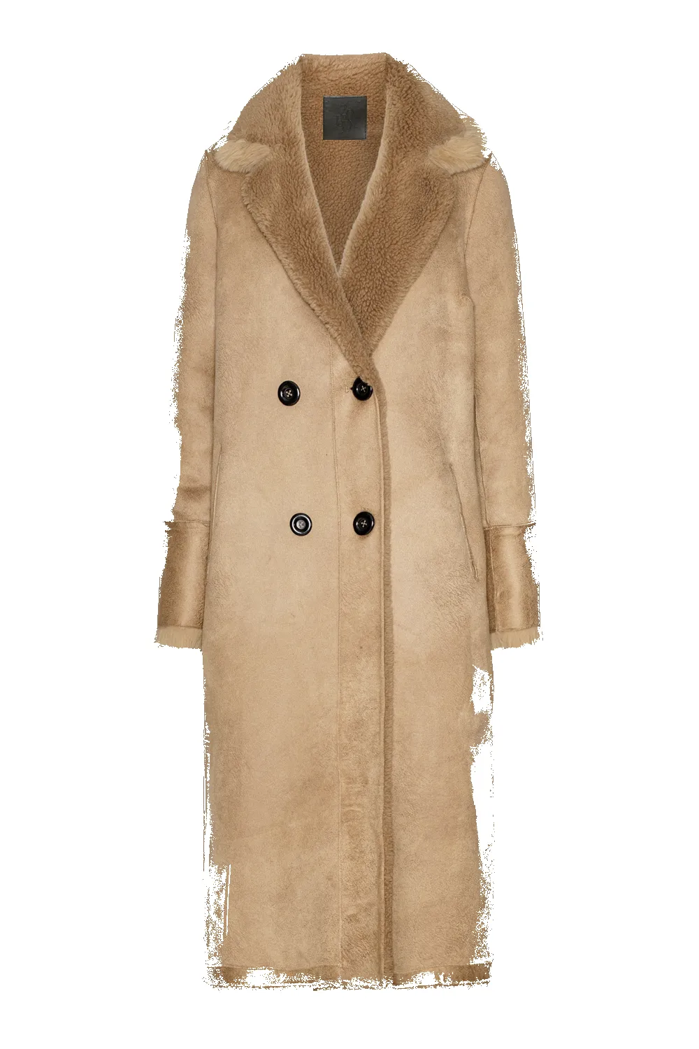 Leona Wool Coat Long Light Brown sold by Americandreams