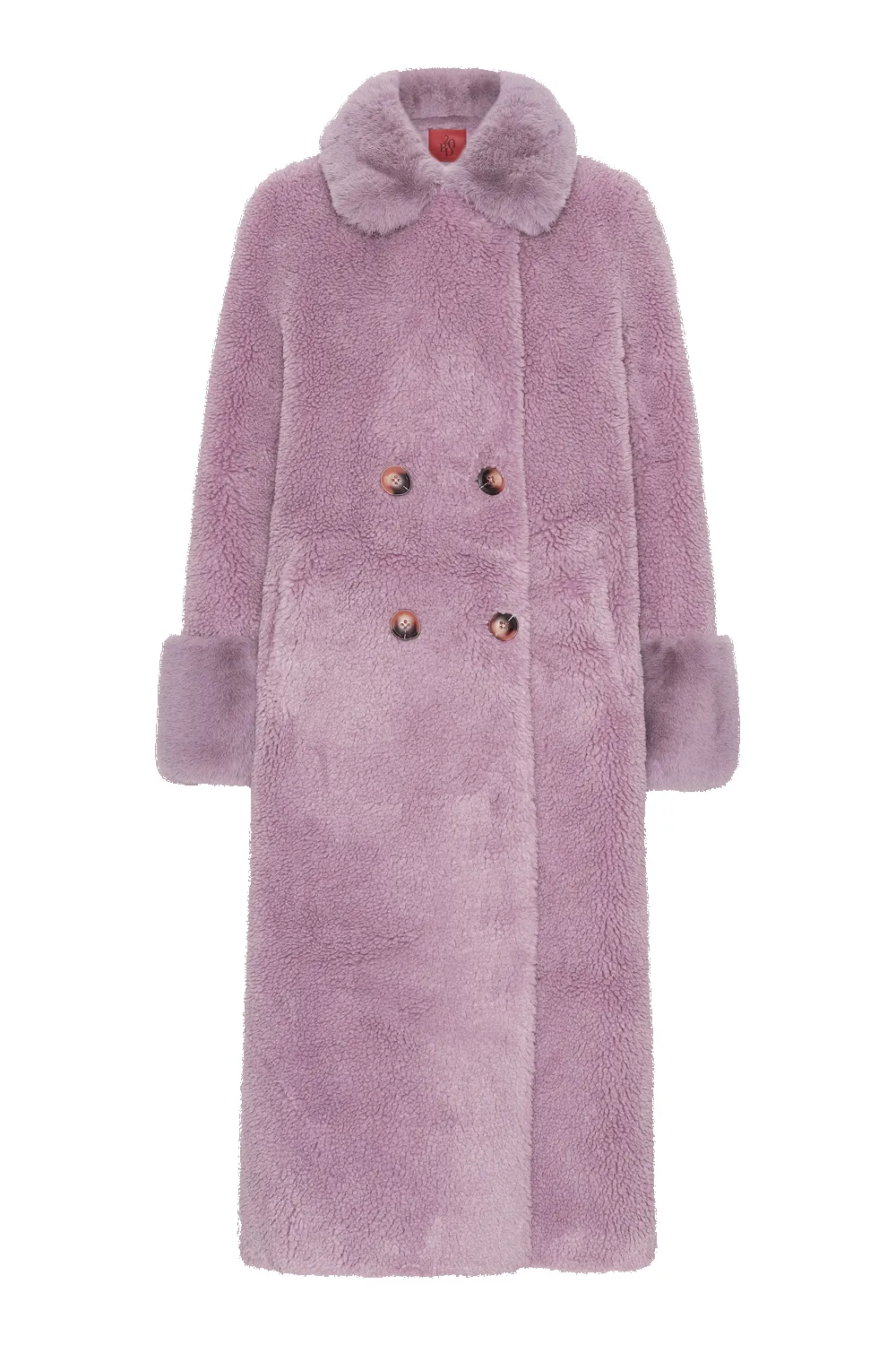 Fiona Long Wool Coat Lavender sold by Americandreams