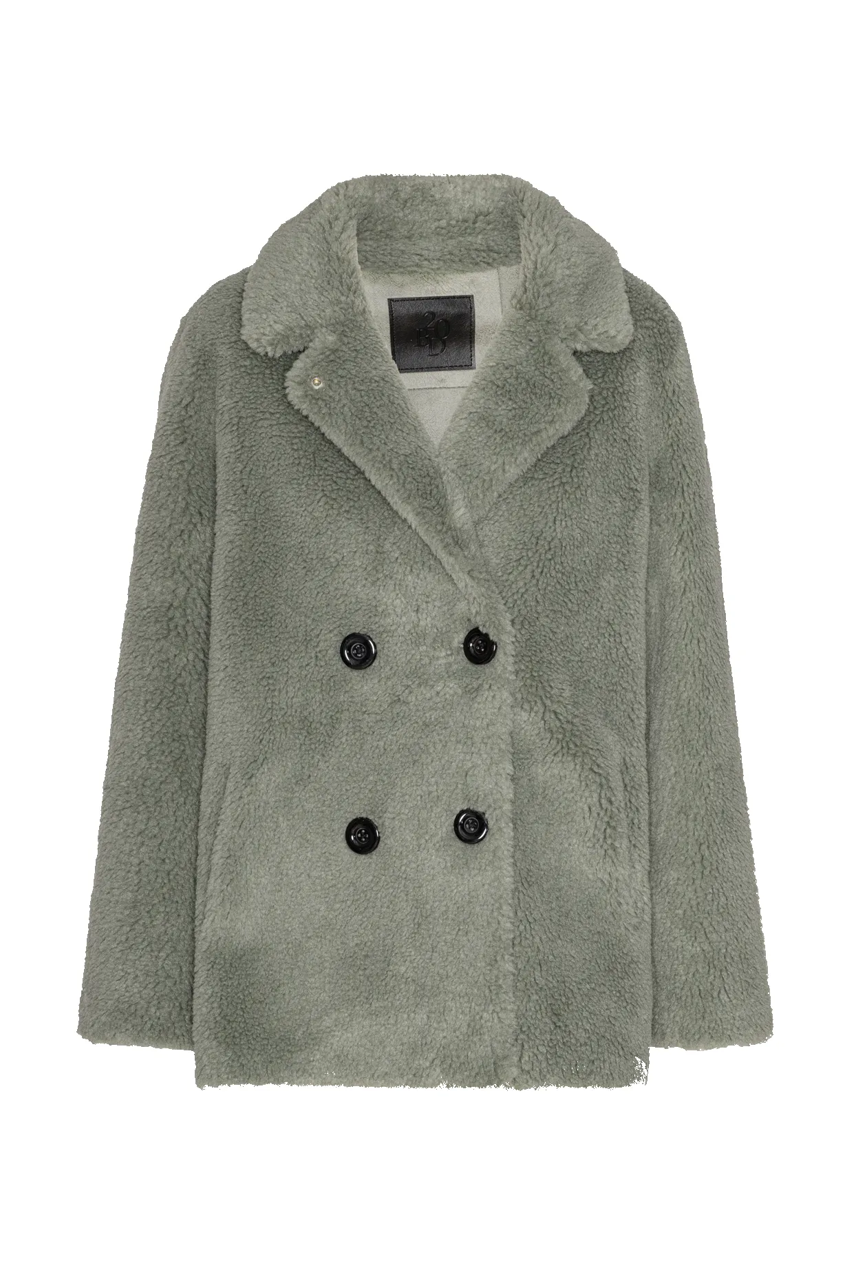 Fiona Short Coat Without Fur Green sold by Americandreams