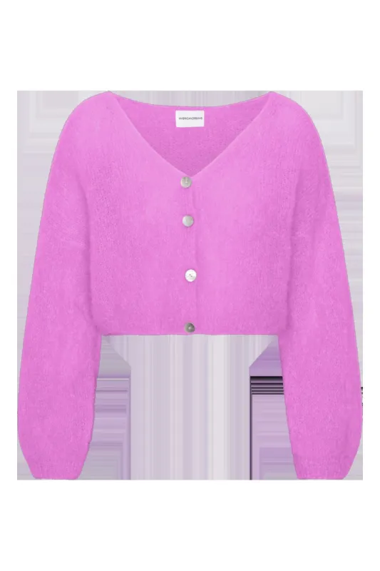 Cornelia Cropped Cardigan Pearly Purple sold by American Dream