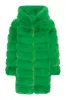 Blake Faux Fur Coat Long Emerald Green sold by Americandreams