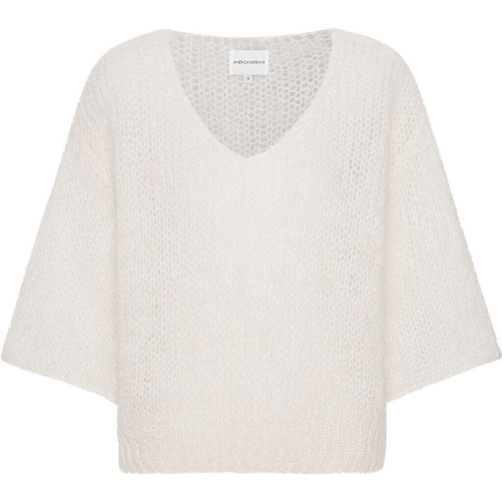 Miranda Shortsleeve Pullover - White sold by American Dream