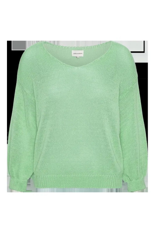 Milana LS Light Cotton Knit Mint Green sold by American Dream