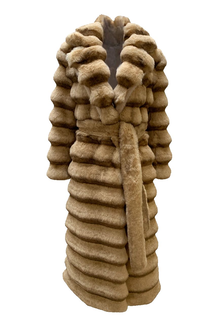 Maggie Faux Fur Long Light Brown sold by American Dream