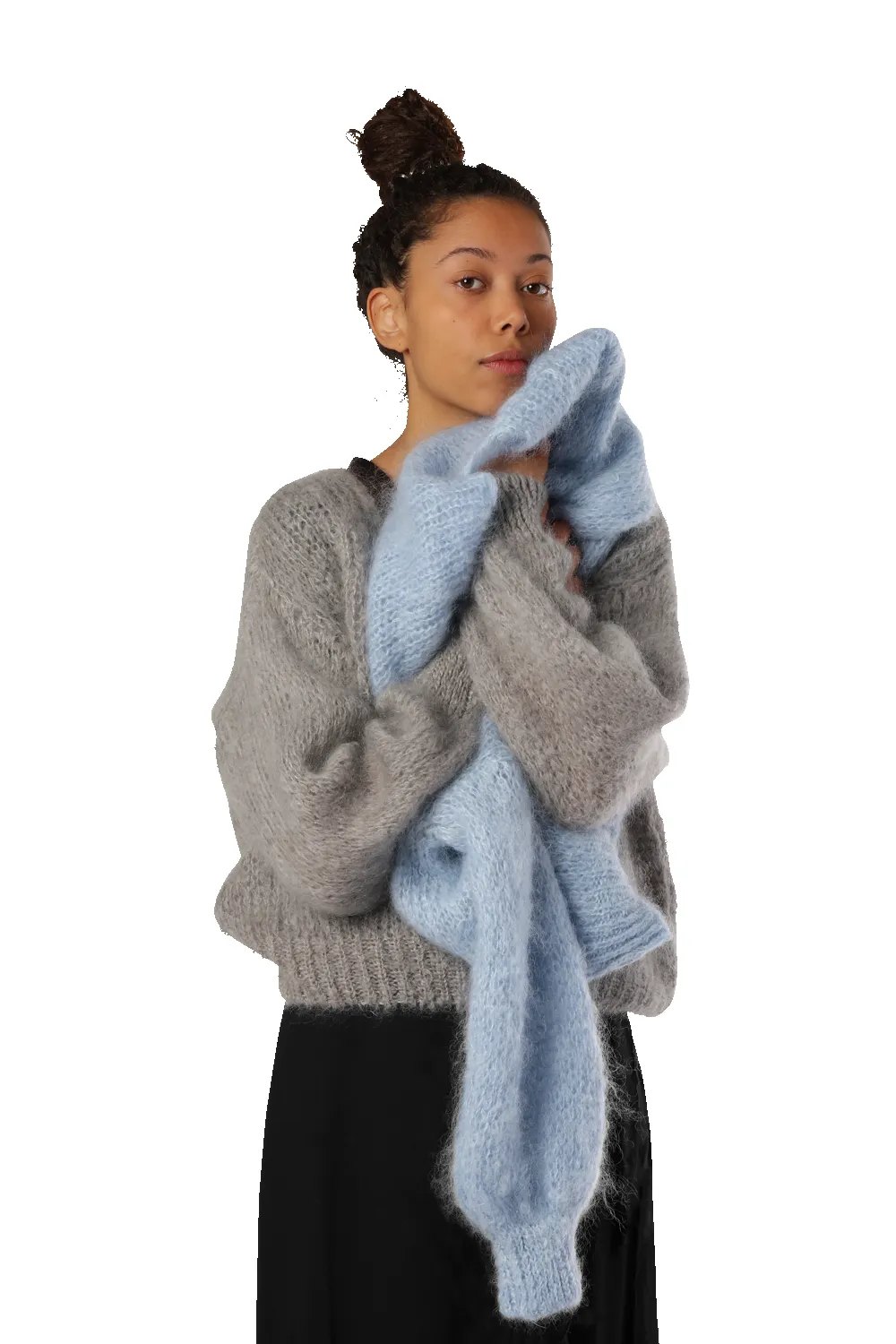 Milly Wrap Dress Long Solid Black sold by Americandreams product image thumbnail 2