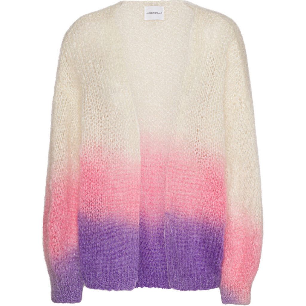 Olivia Mohair Cardigan Ombre - Pink / Lilac Ombre sold by American Dream