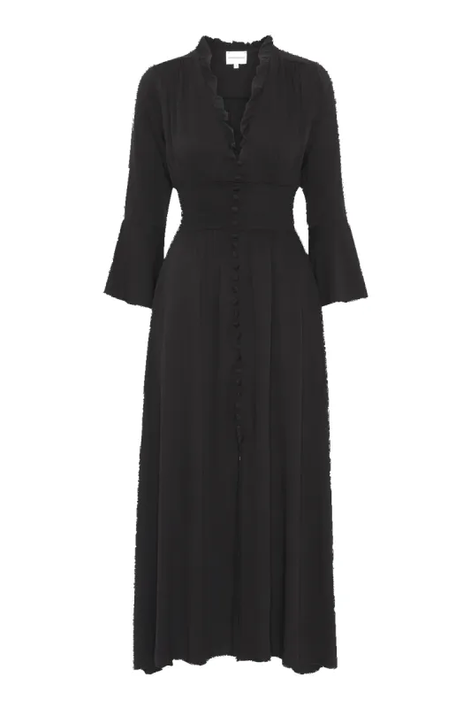 Sally Long Dress Black made by Americandreams