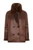 Leona Wool Coat Short Chocolate Brown sold by Americandreams