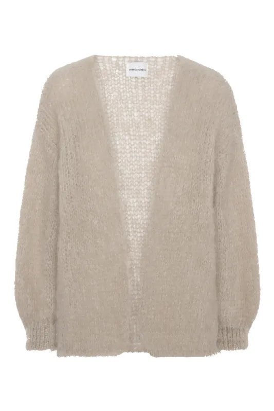 Olivia Mohair Cardigan Without Lurex Beige sold by Americandreams