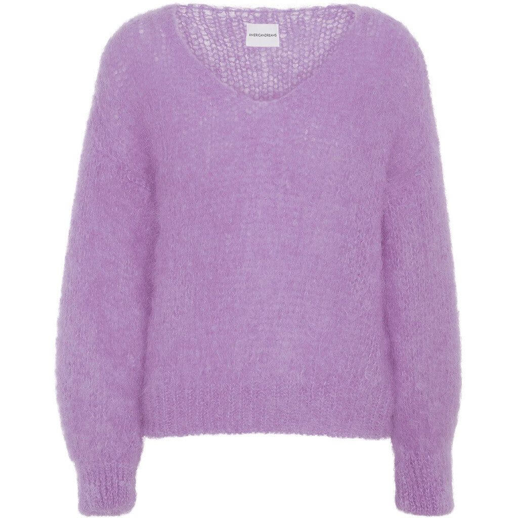 Milana LS Mohair Knit - Lilac sold by American Dream