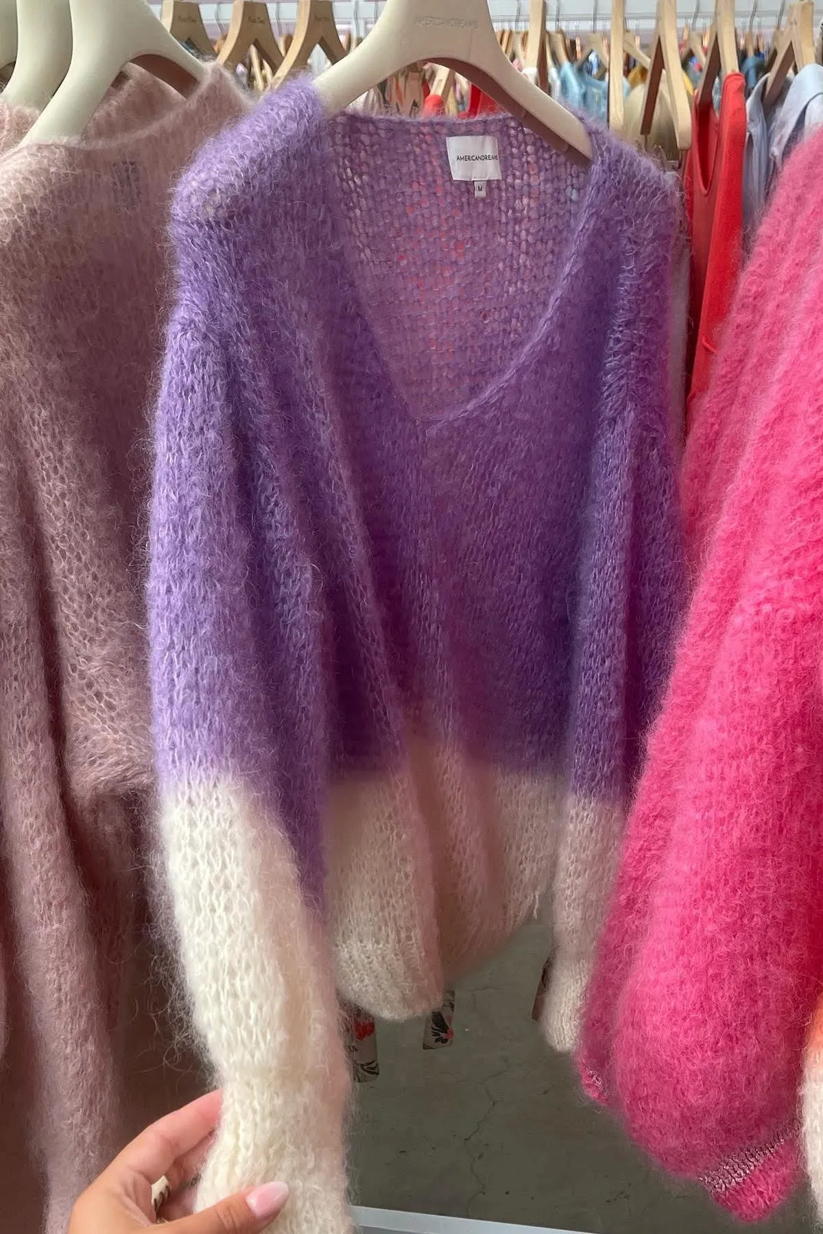 Milana Knit 2-Colored Lilac/White sold by Americandreams product image thumbnail 2