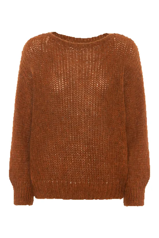 Amira Knit Pullover Rust sold by Americandreams
