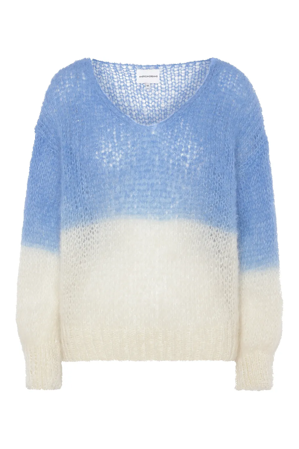 Milana Knit 2-Colored Sky Blue/White sold by Americandreams
