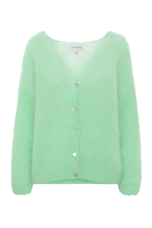 Cornelia LS Cardigan Mint Green sold by Americandreams