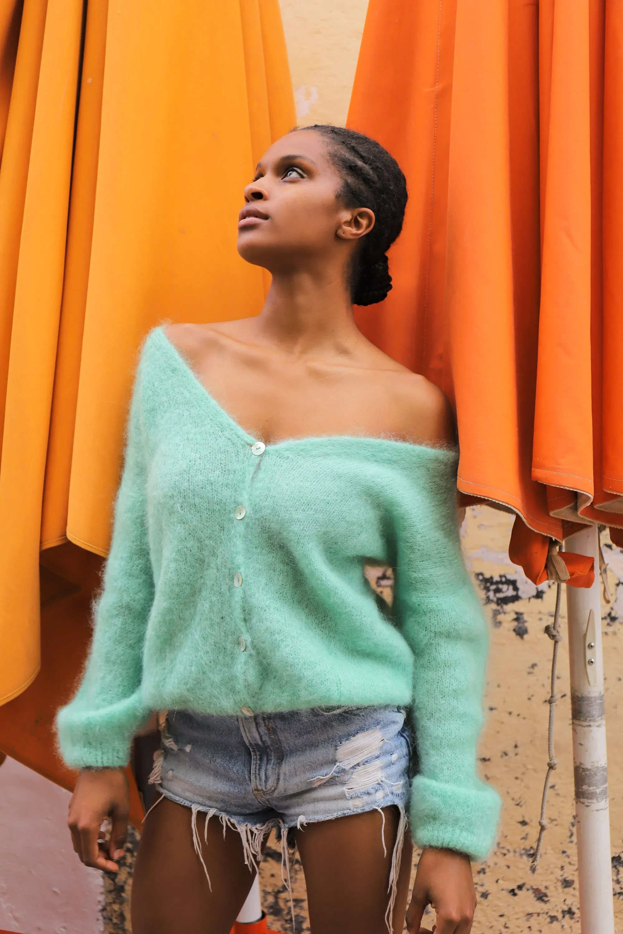 Cornelia LS Cardigan Mint Green sold by Americandreams product image thumbnail 3
