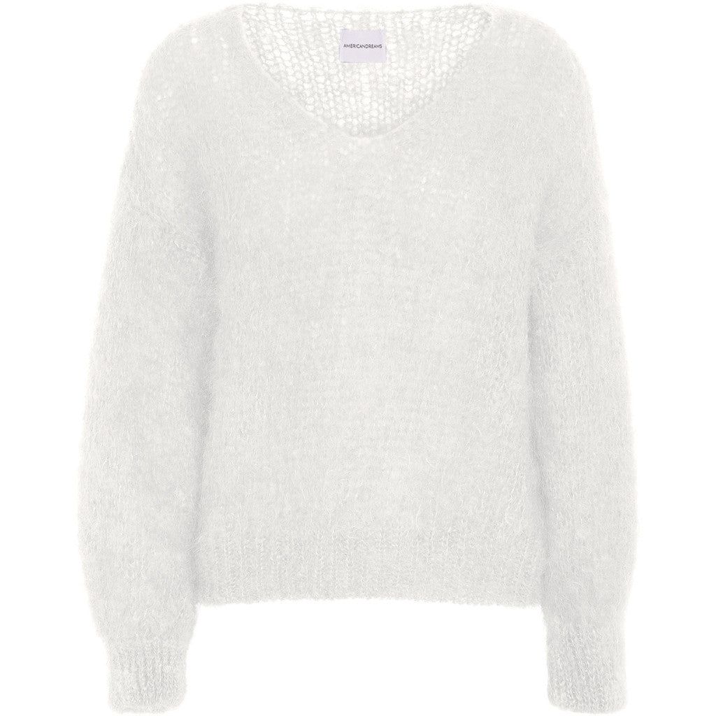 Milana LS Mohair Knit - White sold by American Dream