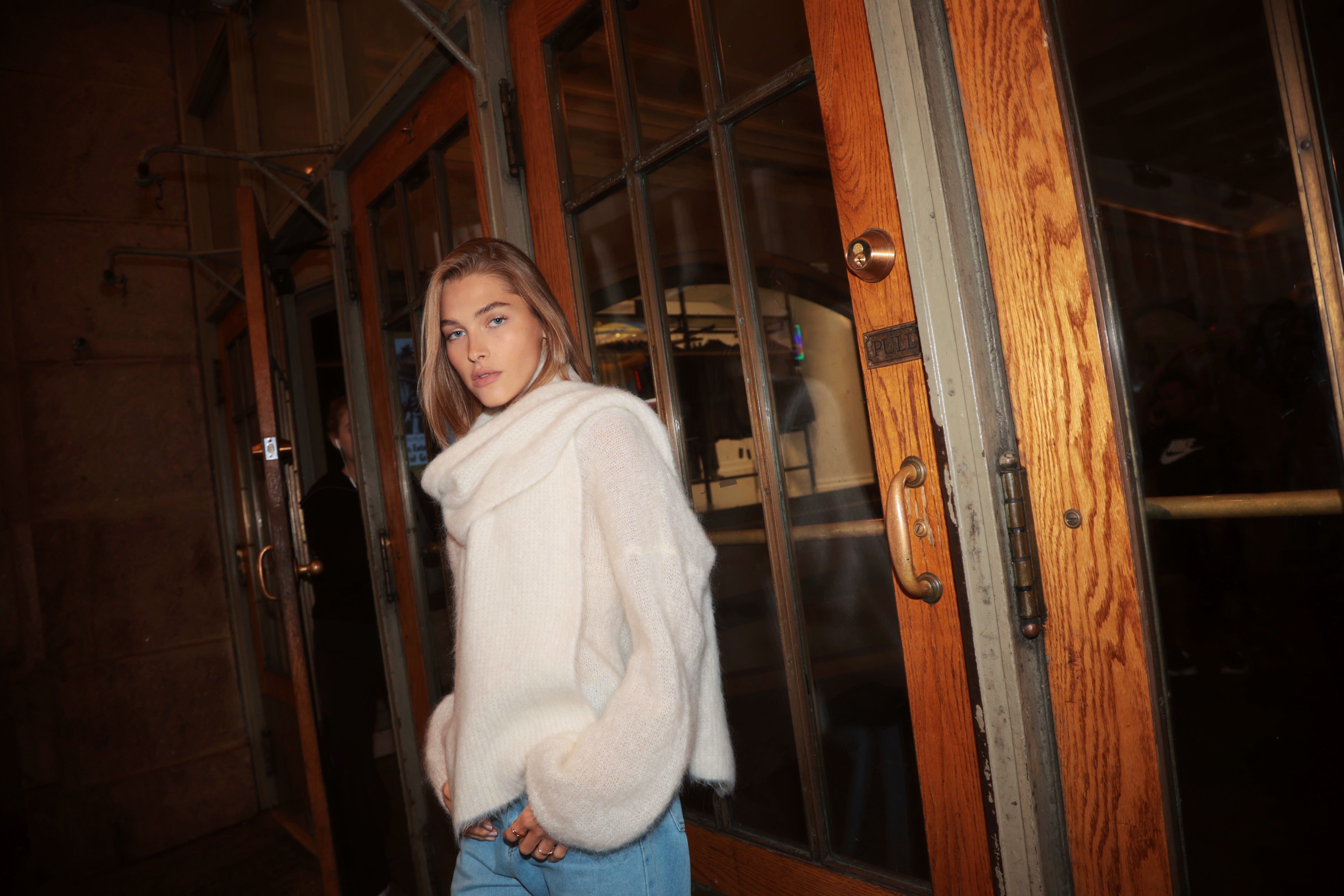 Milana LS Mohair Knit - White sold by American Dream product image thumbnail 2