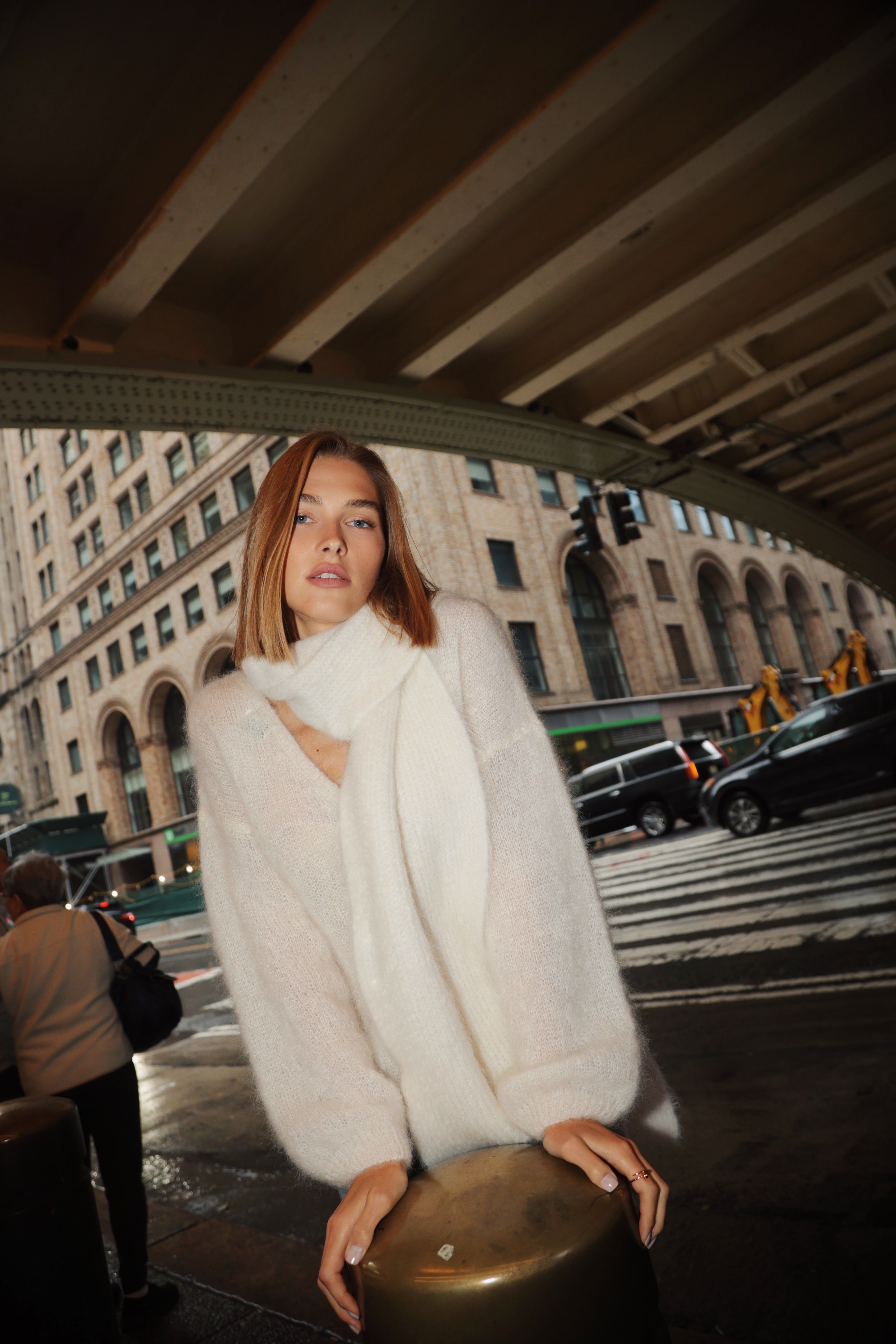 Milana LS Mohair Knit - White sold by American Dream product image thumbnail 3