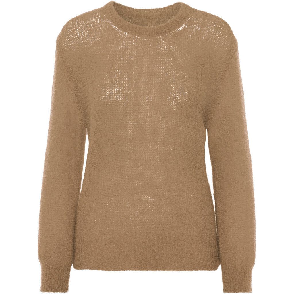 Ulla O Neck Knit Pullover - Medium Brown sold by American Dream