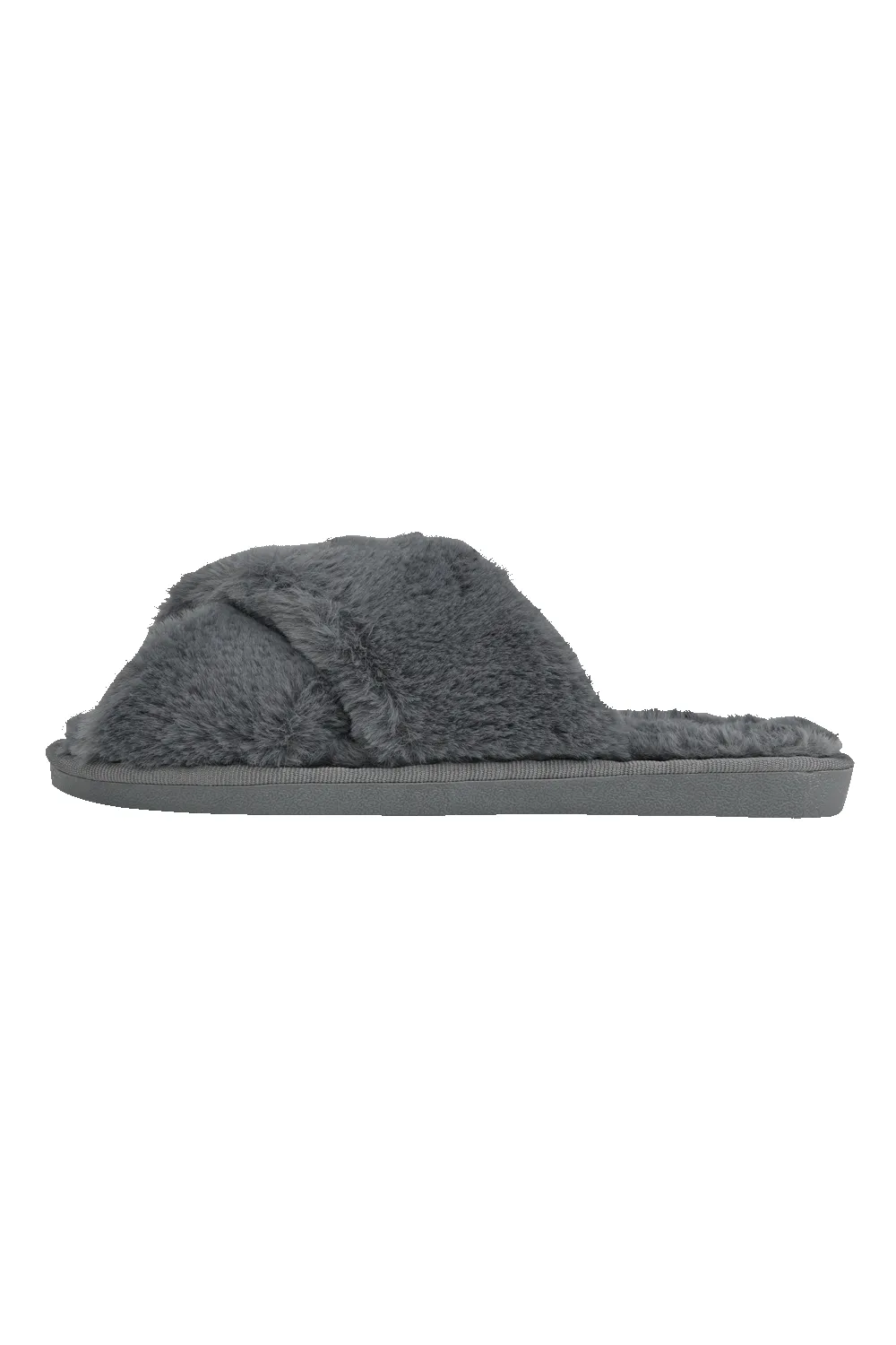 Lou Faux Fur Slippers Dark Grey sold by Americandreams product image thumbnail 2