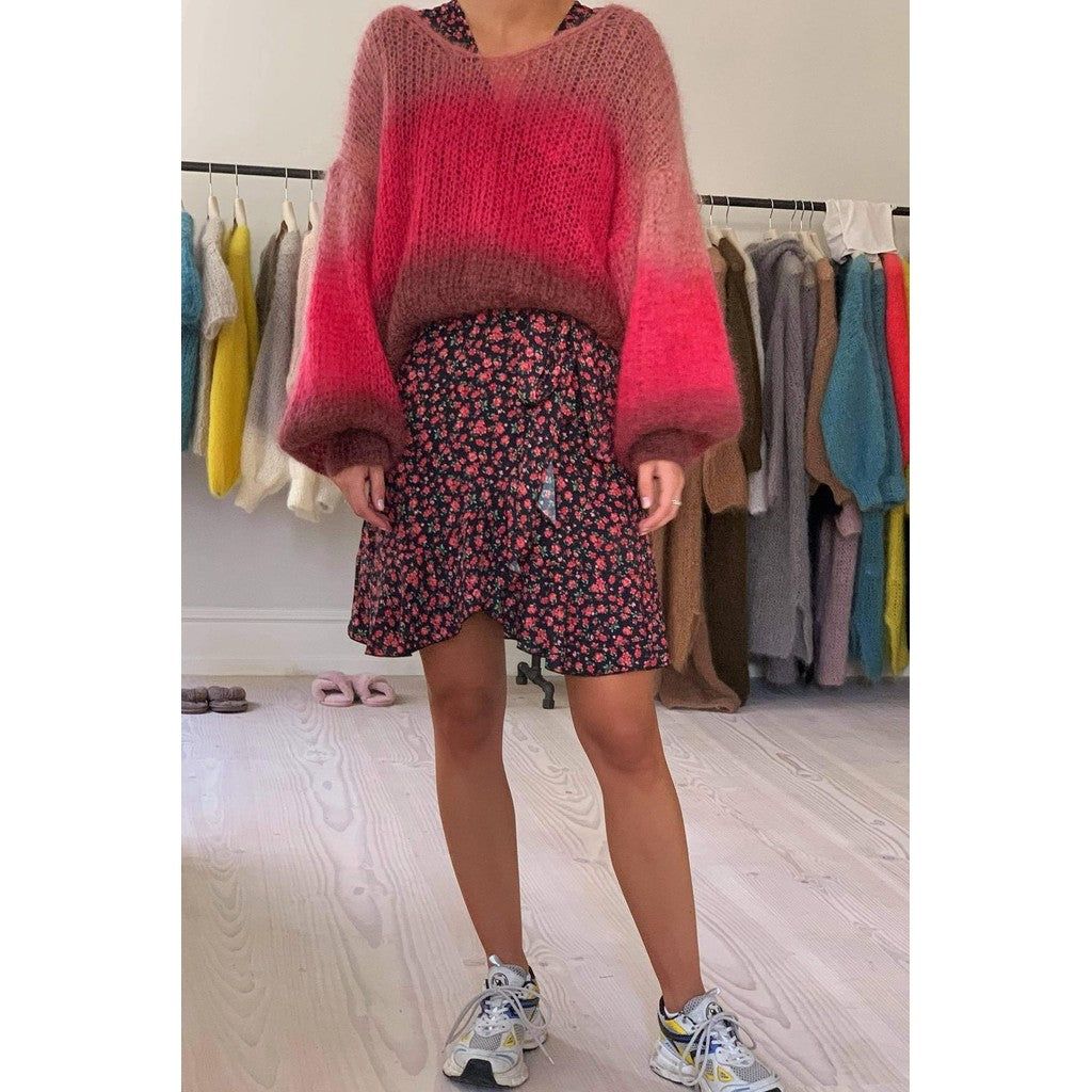 Milana LS Mohair Knit Ombre - Red Ombre sold by American Dream product image thumbnail 2