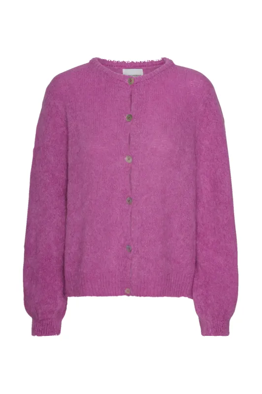 Susan Alpaca Cardigan Pearly Purple sold by Americandreams