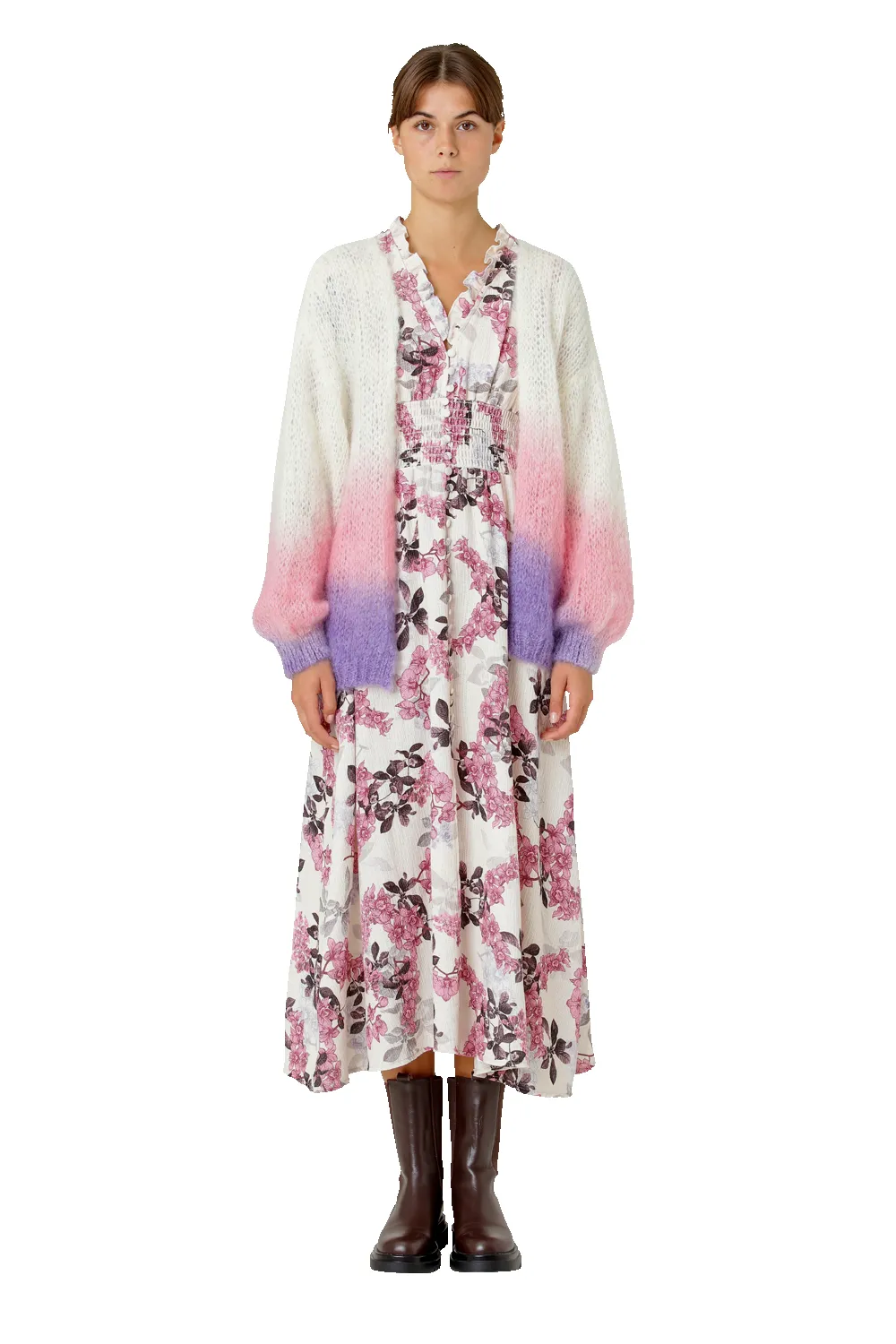 Olivia Mohair Cardigan Pink / Lilac Ombre sold by Americandreams product image thumbnail 2