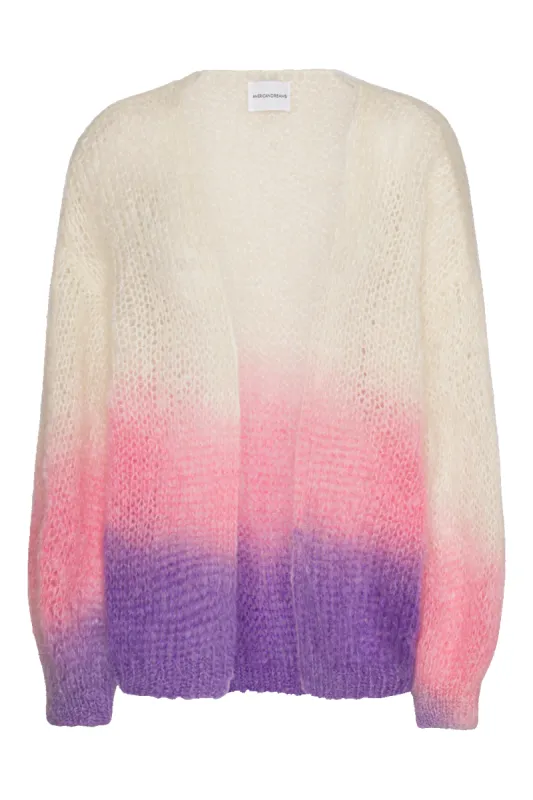 Olivia Mohair Cardigan Pink / Lilac Ombre sold by Americandreams