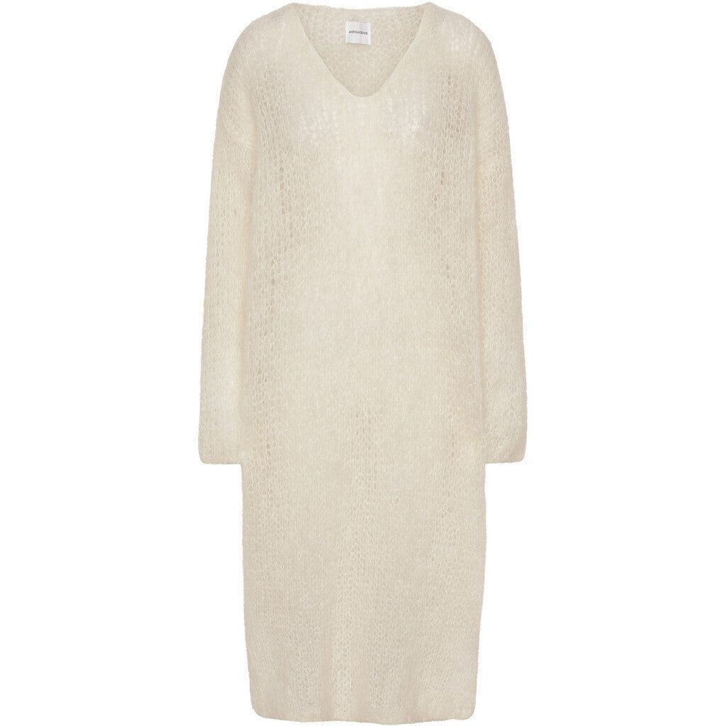 Camilla V Neck Mohair Dress - White sold by American Dream