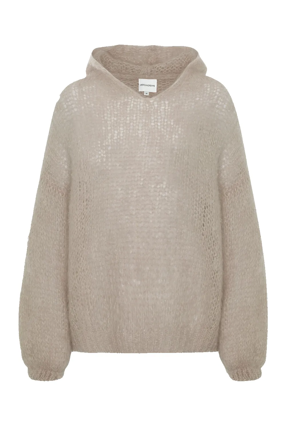 Antonella Mohair Hoodie Beige sold by Americandreams