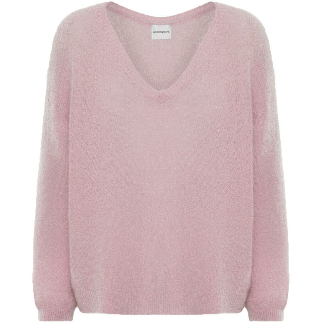 Silja V Neck Knit - Light Pink sold by American Dream