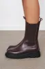 Kimora Leather Boots Dark Brown sold by Americandreams