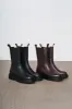 Kimora Leather Boots Dark Brown sold by Americandreams