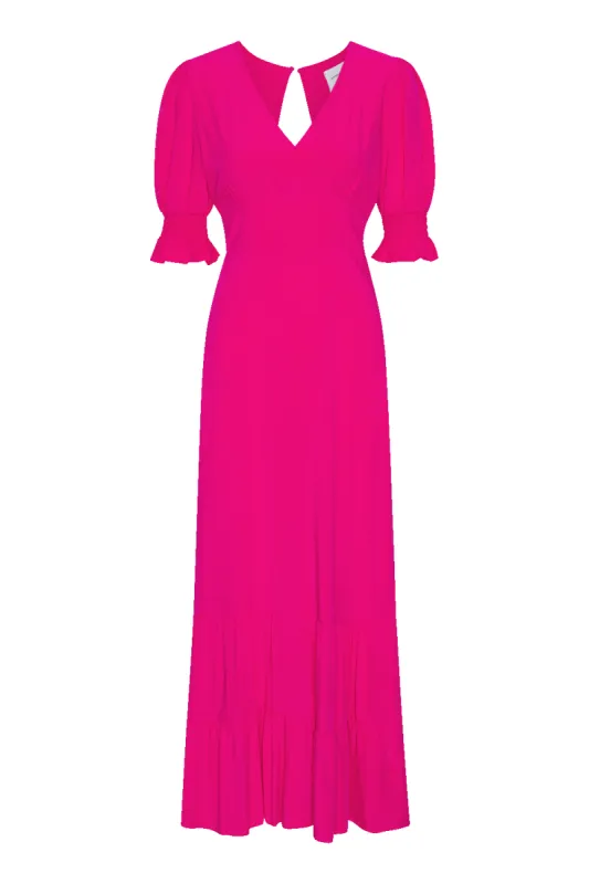 Koko Dress Long Open Back Pink sold by Americandreams