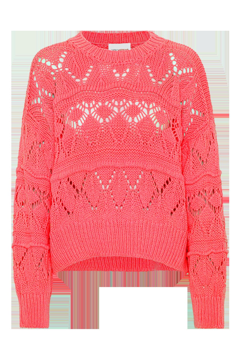 Cassie Cotton Pullover Coral Red sold by American Dream