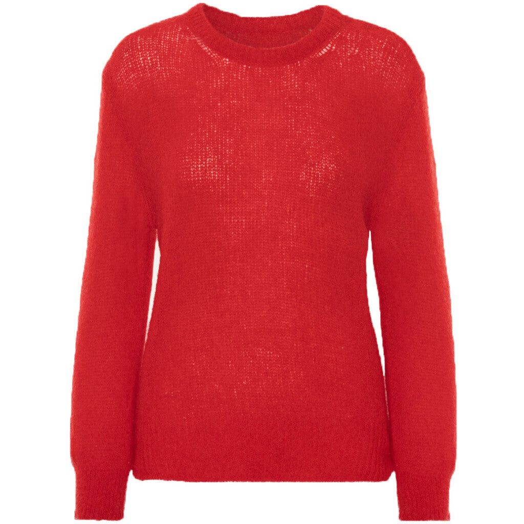 Ulla O Neck Knit Pullover - Lipstick Red sold by American Dream