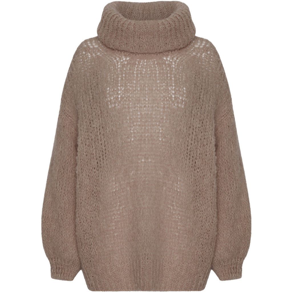 Pepper Roll Neck Alpaca Pullover - Medium Brown sold by American Dream