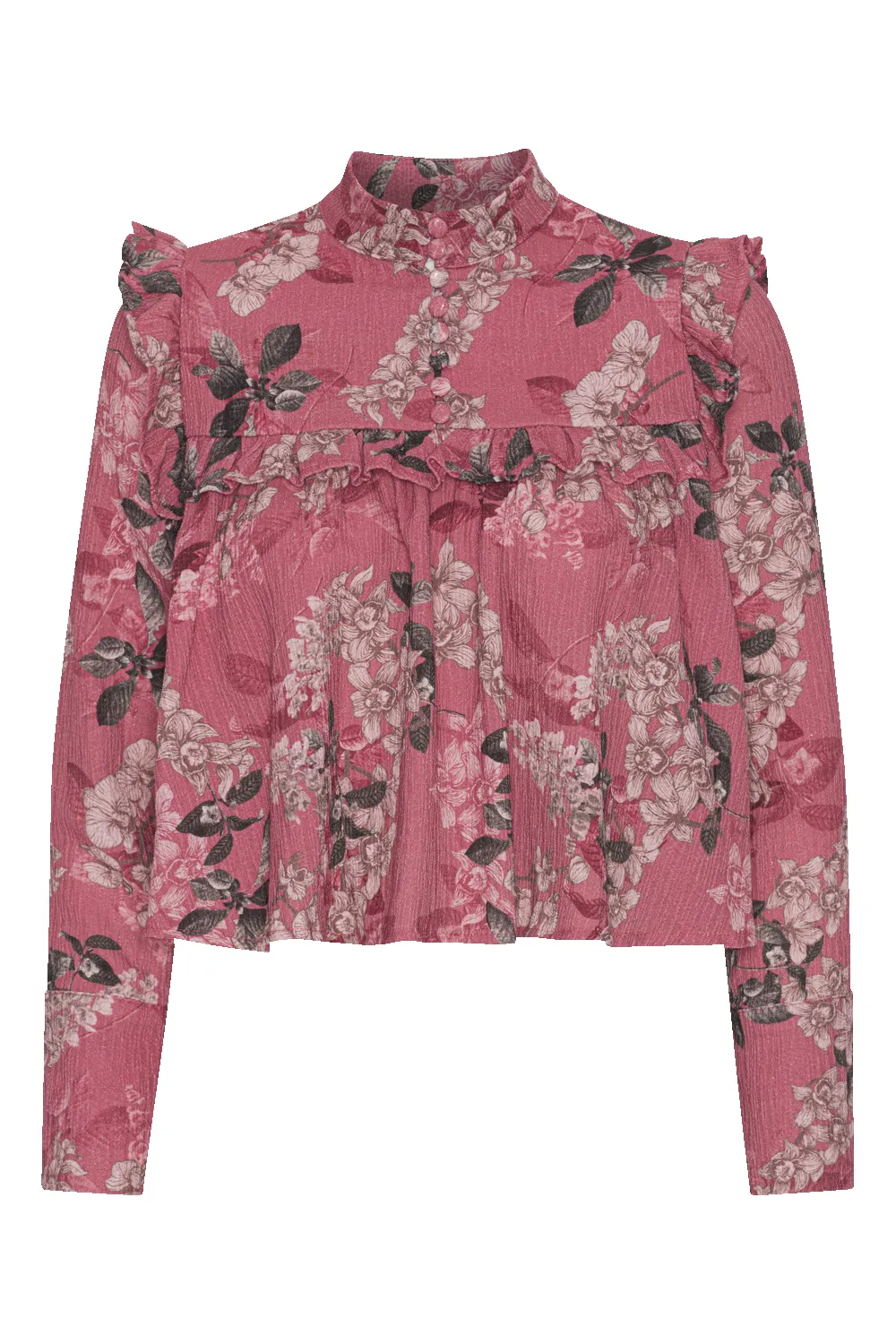 Annabella LS Cotton Shirt Pink Flower - Sample sold by Americandreams