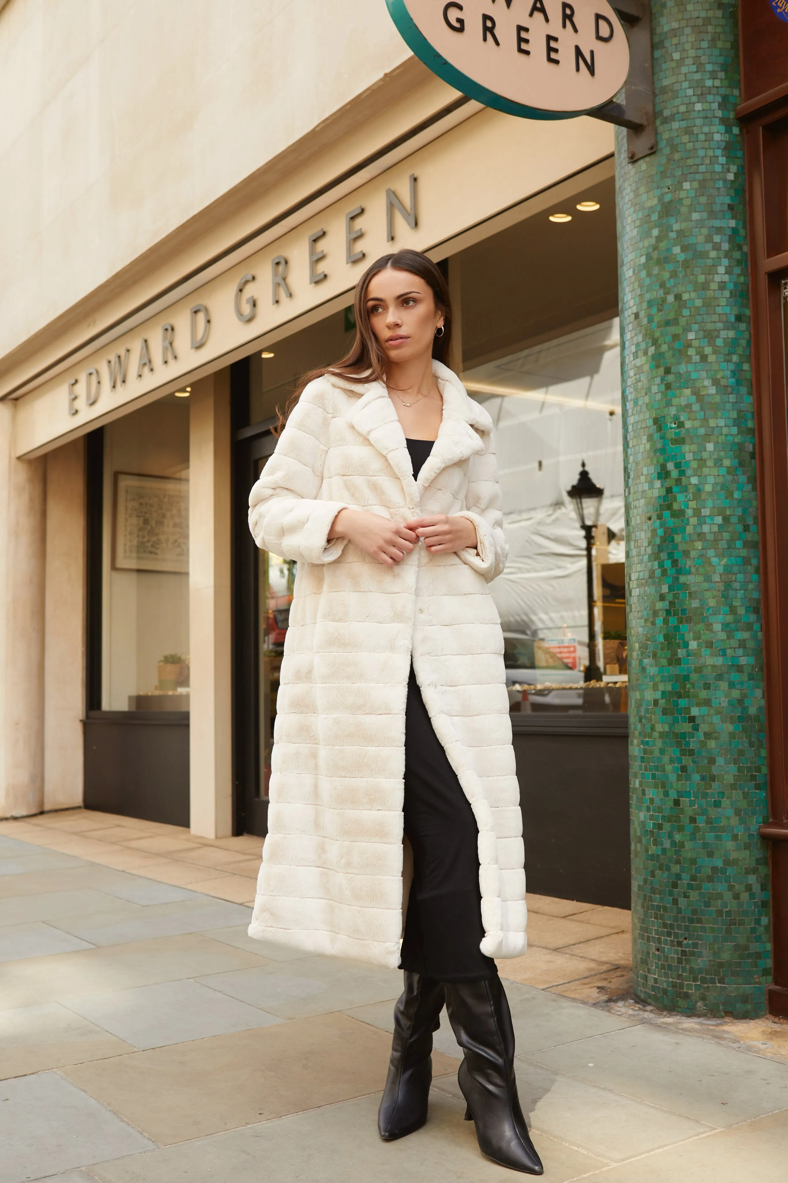 Bailey Faux Fur Coat Long Beige sold by Americandreams product image thumbnail 5