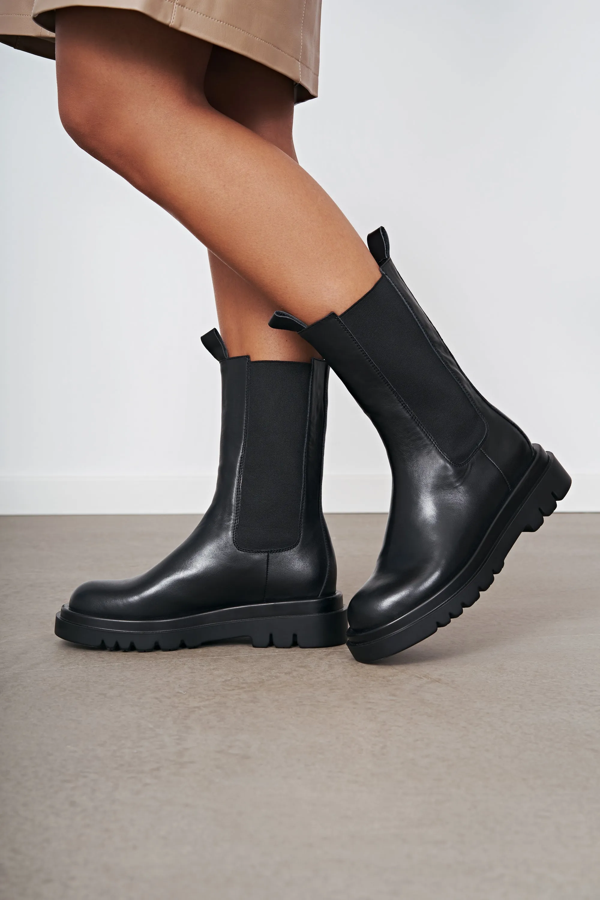 Kimora Leather Boots Black sold by Americandreams product image thumbnail 4