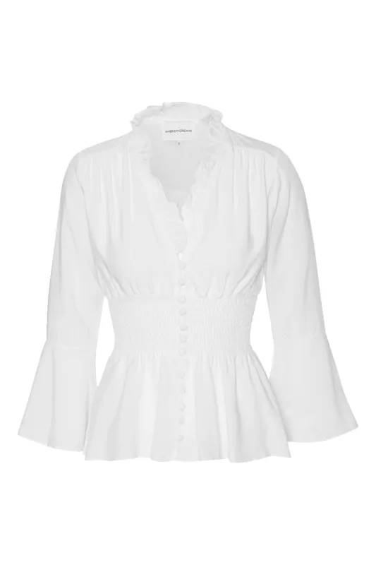 Sally Top Solid White sold by Americandreams