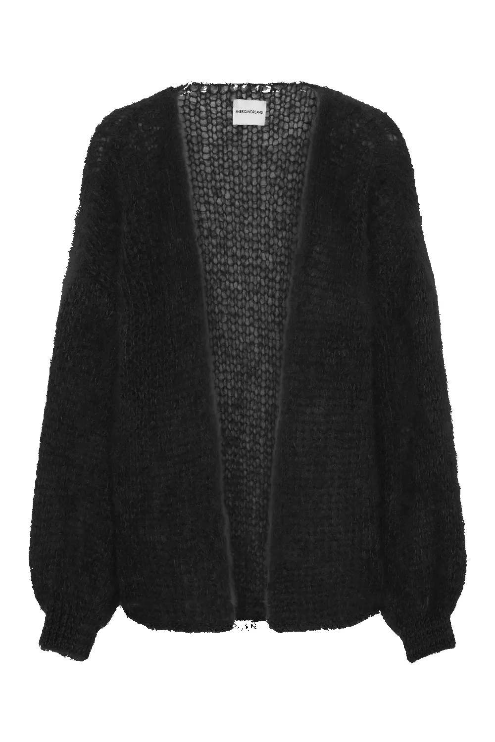 Olivia Mohair Cardigan Without Lurex Black sold by Americandreams