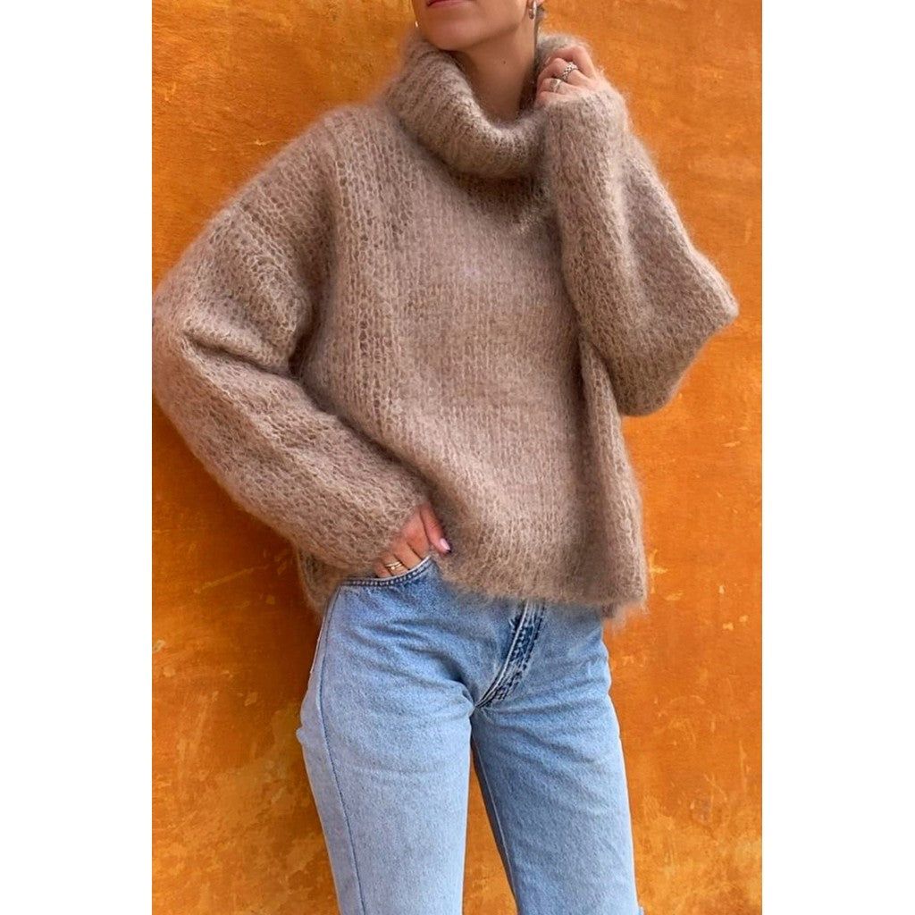 Livia LS Roll Neck Pullover - Brown sold by American Dream product image thumbnail 2