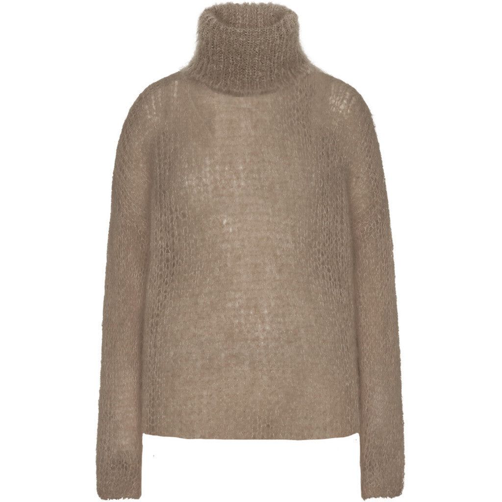 Livia LS Roll Neck Pullover - Brown sold by American Dream