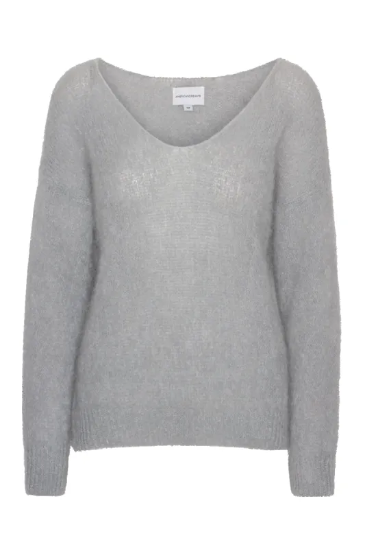 Carly Pullover Light Grey made by Americandreams