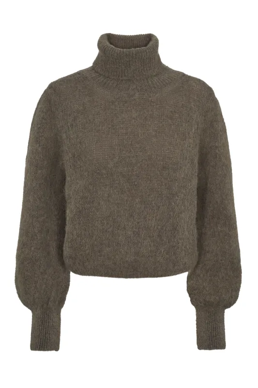 Piro Rollneck Long Sleeves Dark Taupe sold by Americandreams